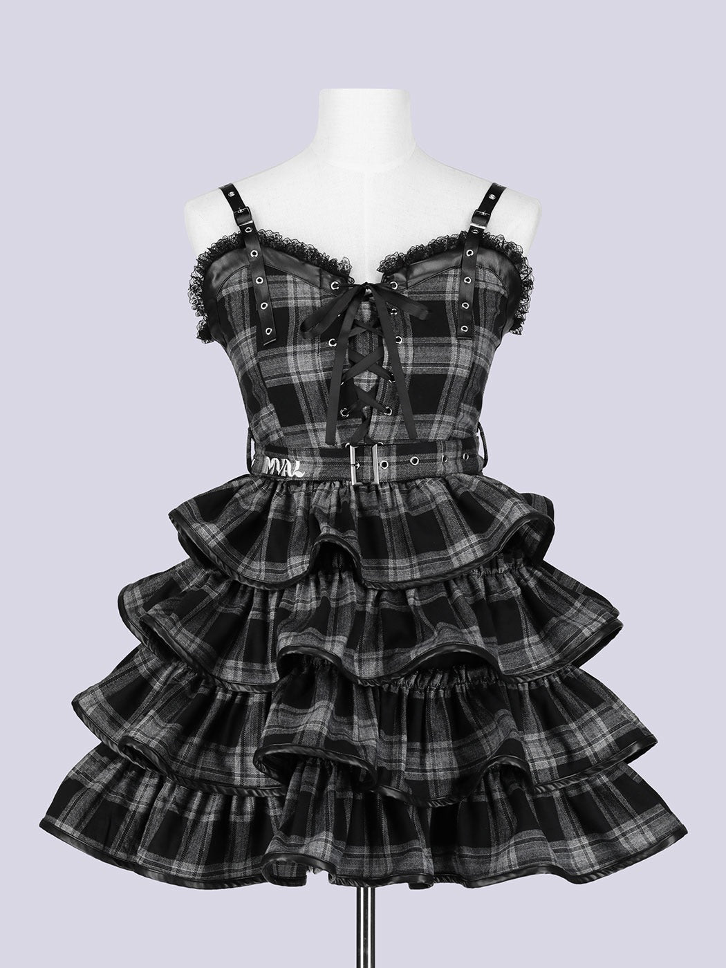 IMVAL / Check Layered Dress［RED］ IMVAL / Check Layered Dress