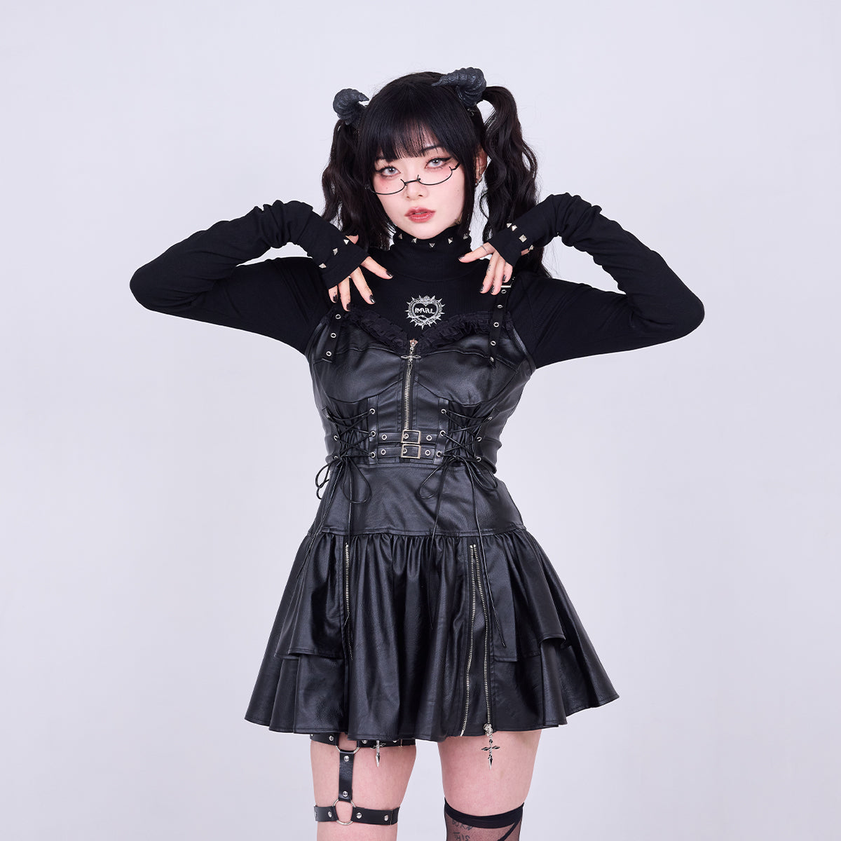 IMVAL / Leather Dress [BLK]