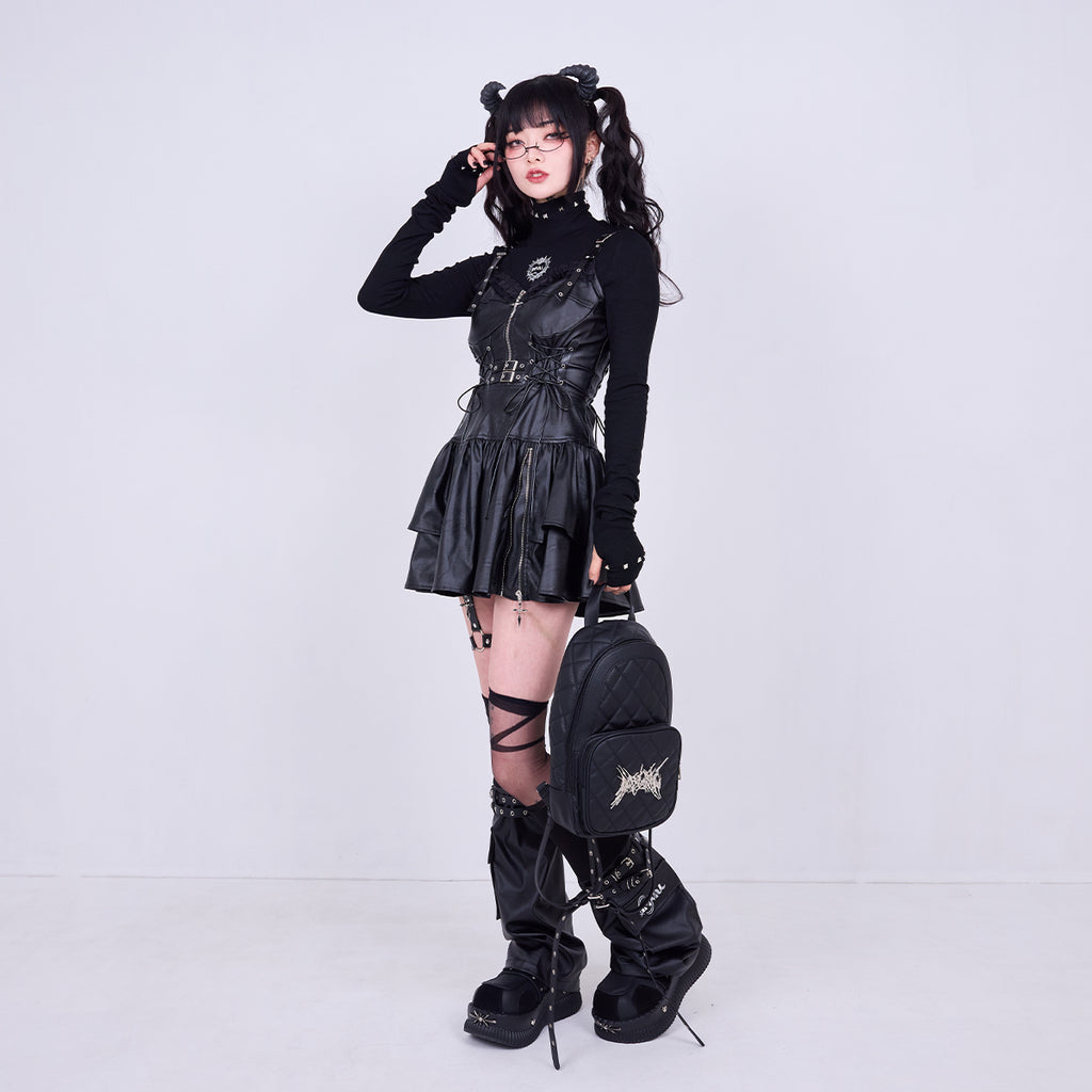 IMVAL / Leather Dress [BLK]
