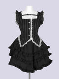 IMVAL / Layered Vest Dress - STRIPE