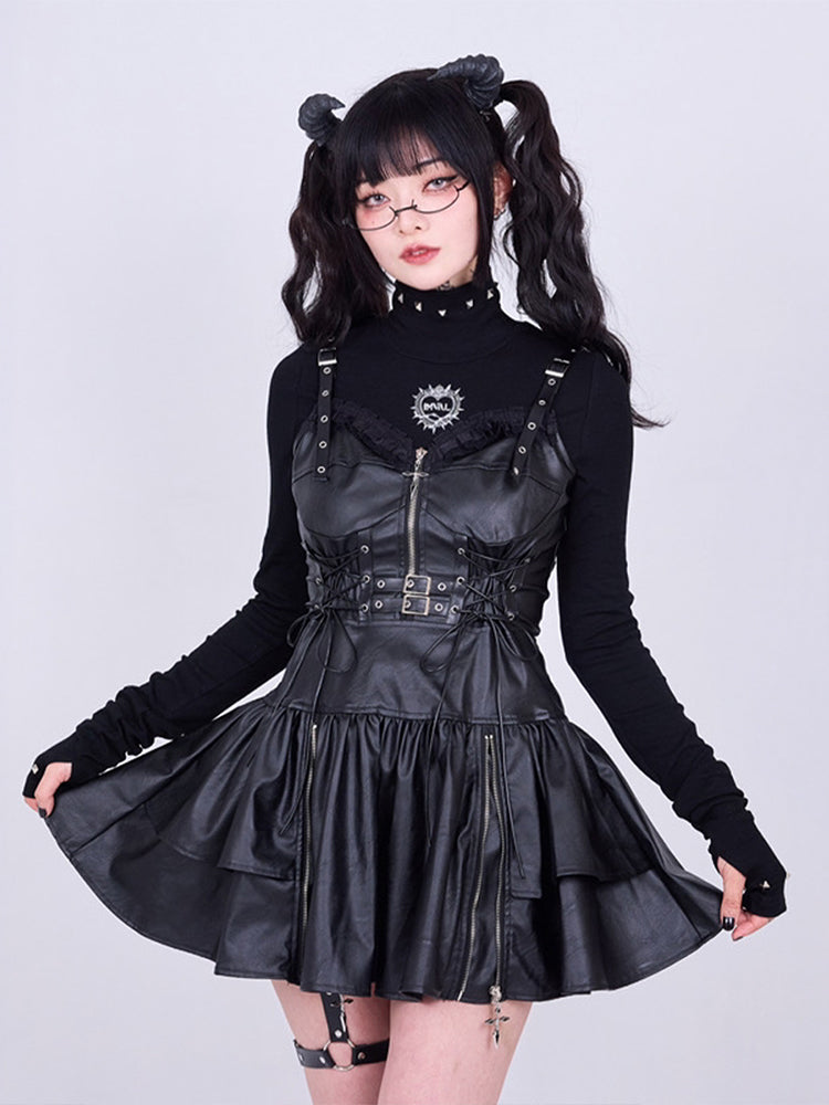 IMVAL / Leather Dress [BLK]