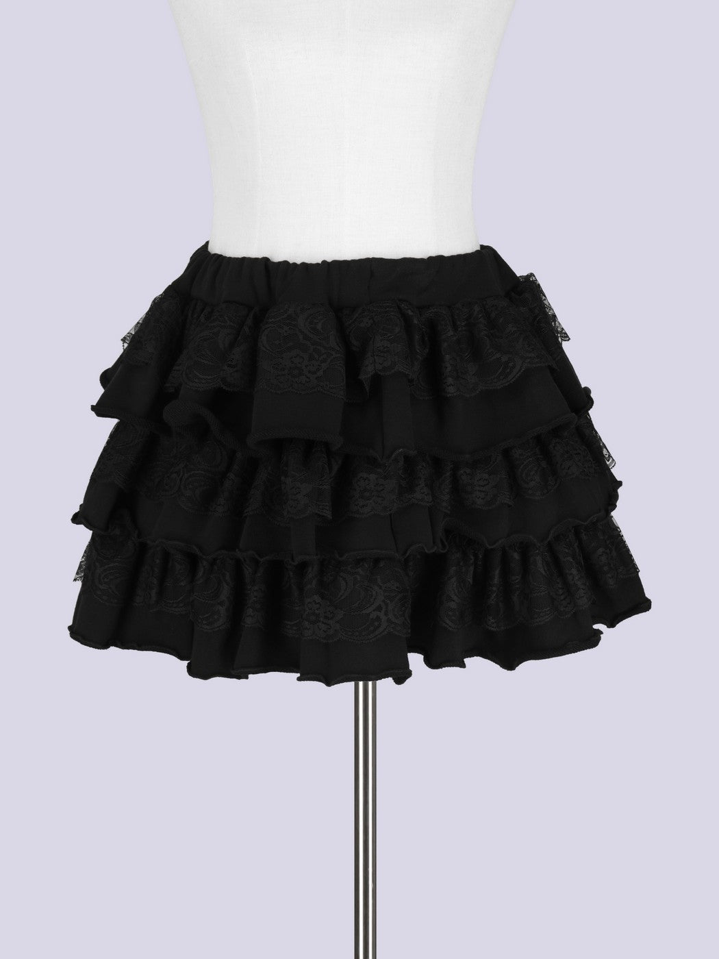 IMVAL / Lace Frill Sweat Series - BLK