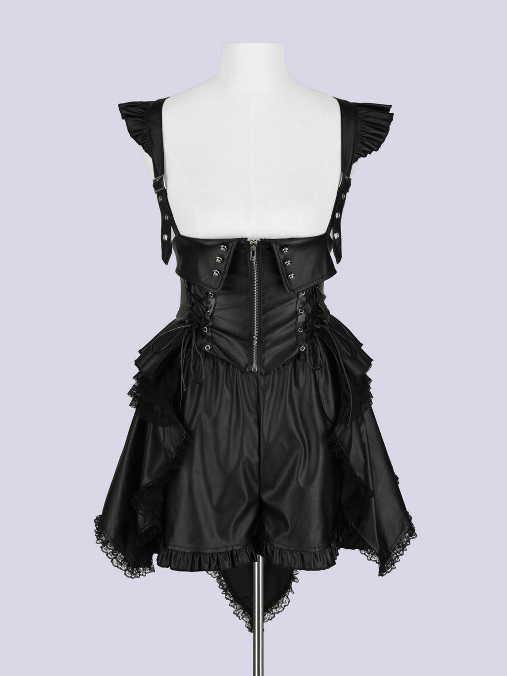IMVAL / High Waist Layered Shorts
