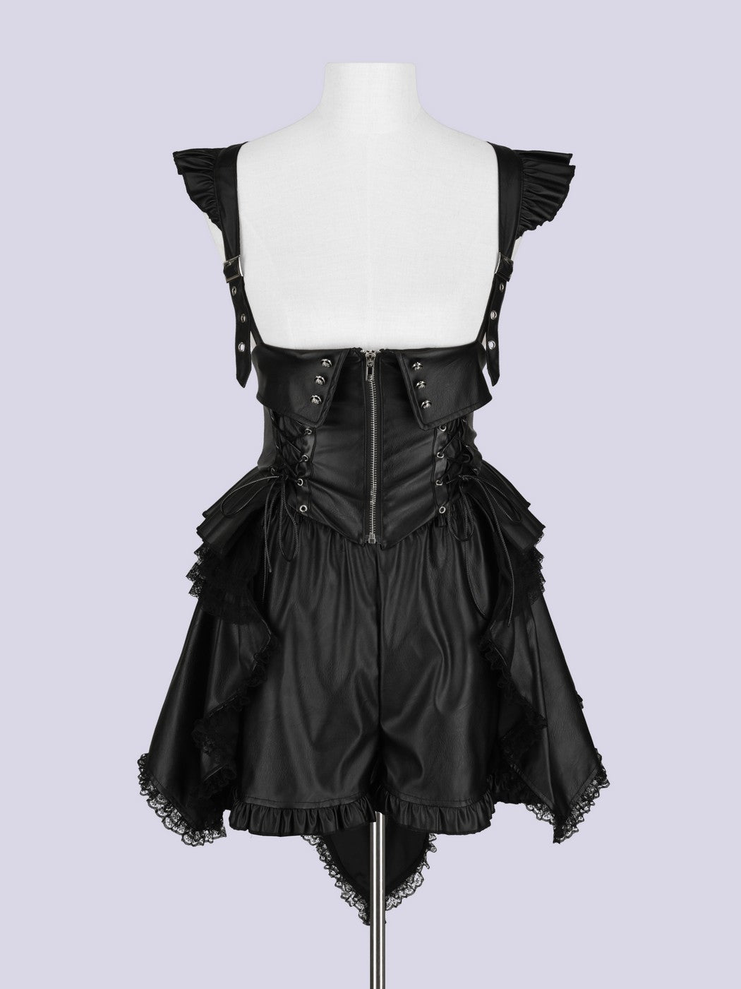 IMVAL / High Waist Layered Shorts