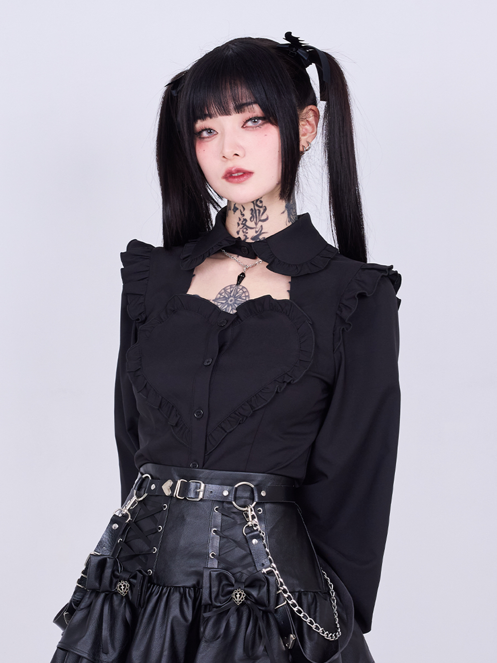 IMVAL / Heart Shirt［BLK］