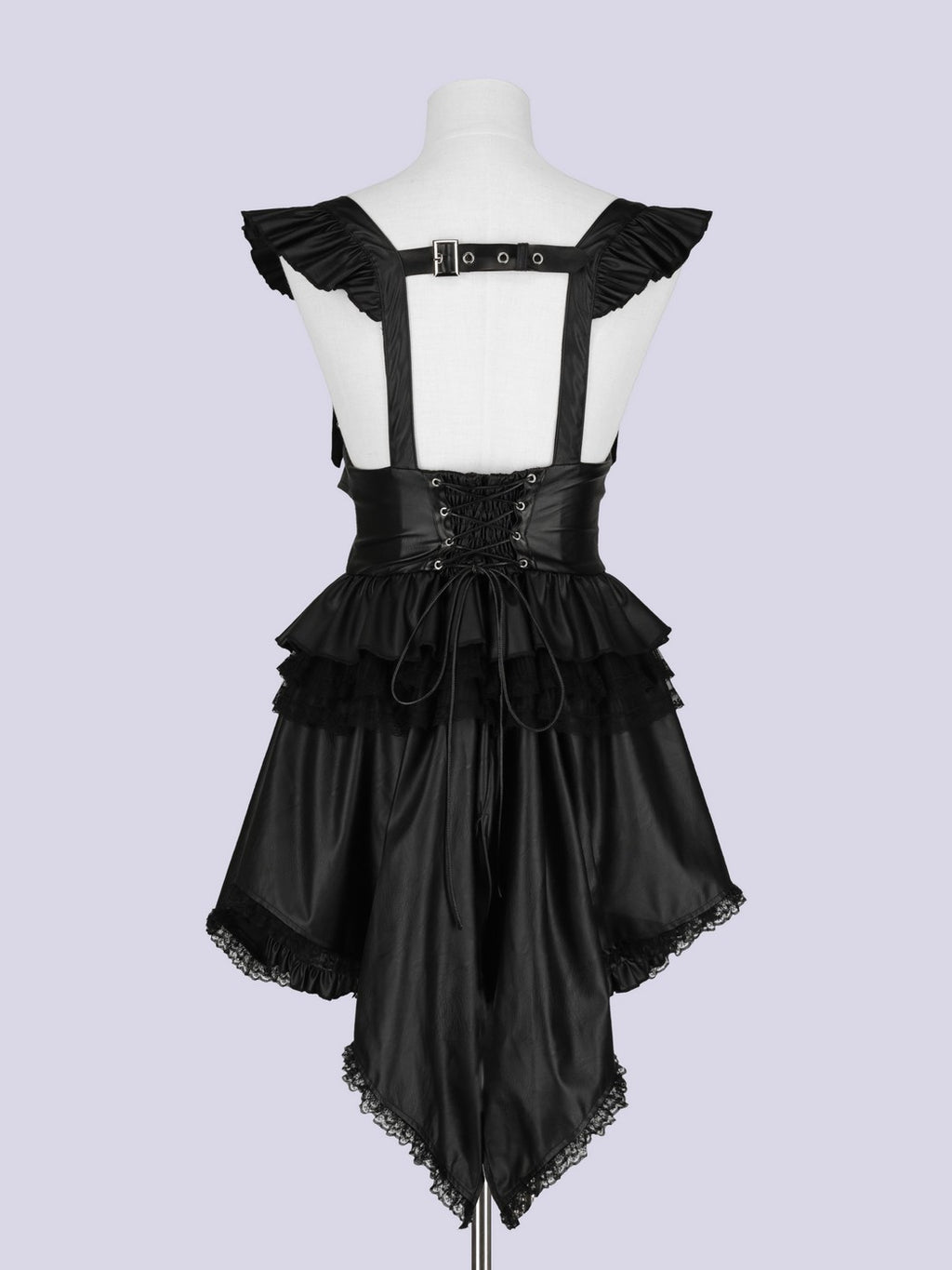 IMVAL / High Waist Layered Shorts