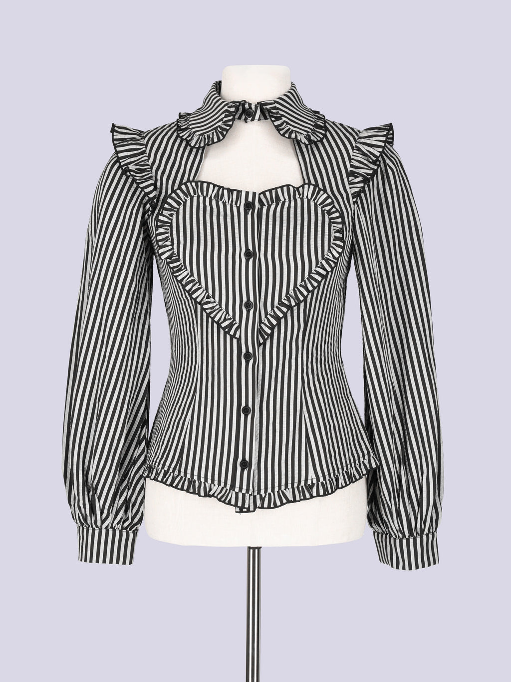 IMVAL / Heart Shirt［STRIPE］