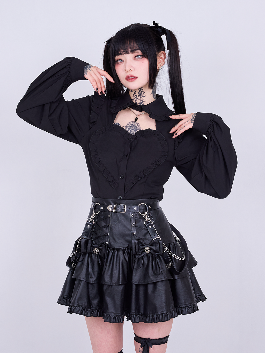 IMVAL / Heart Shirt［BLK］