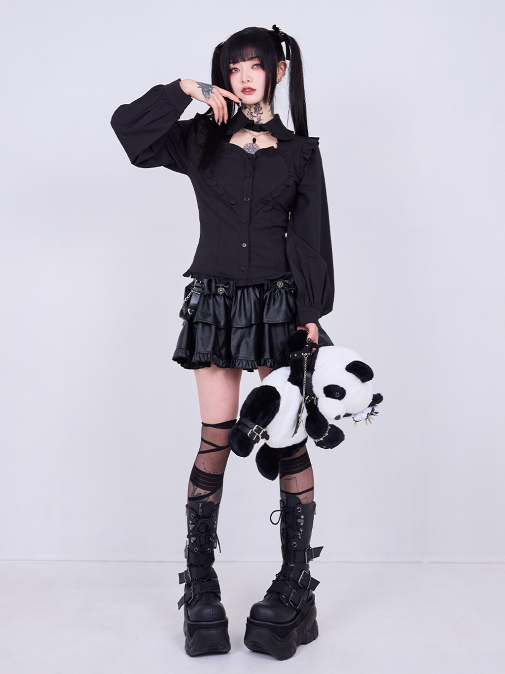 IMVAL / Heart Shirt［BLK］