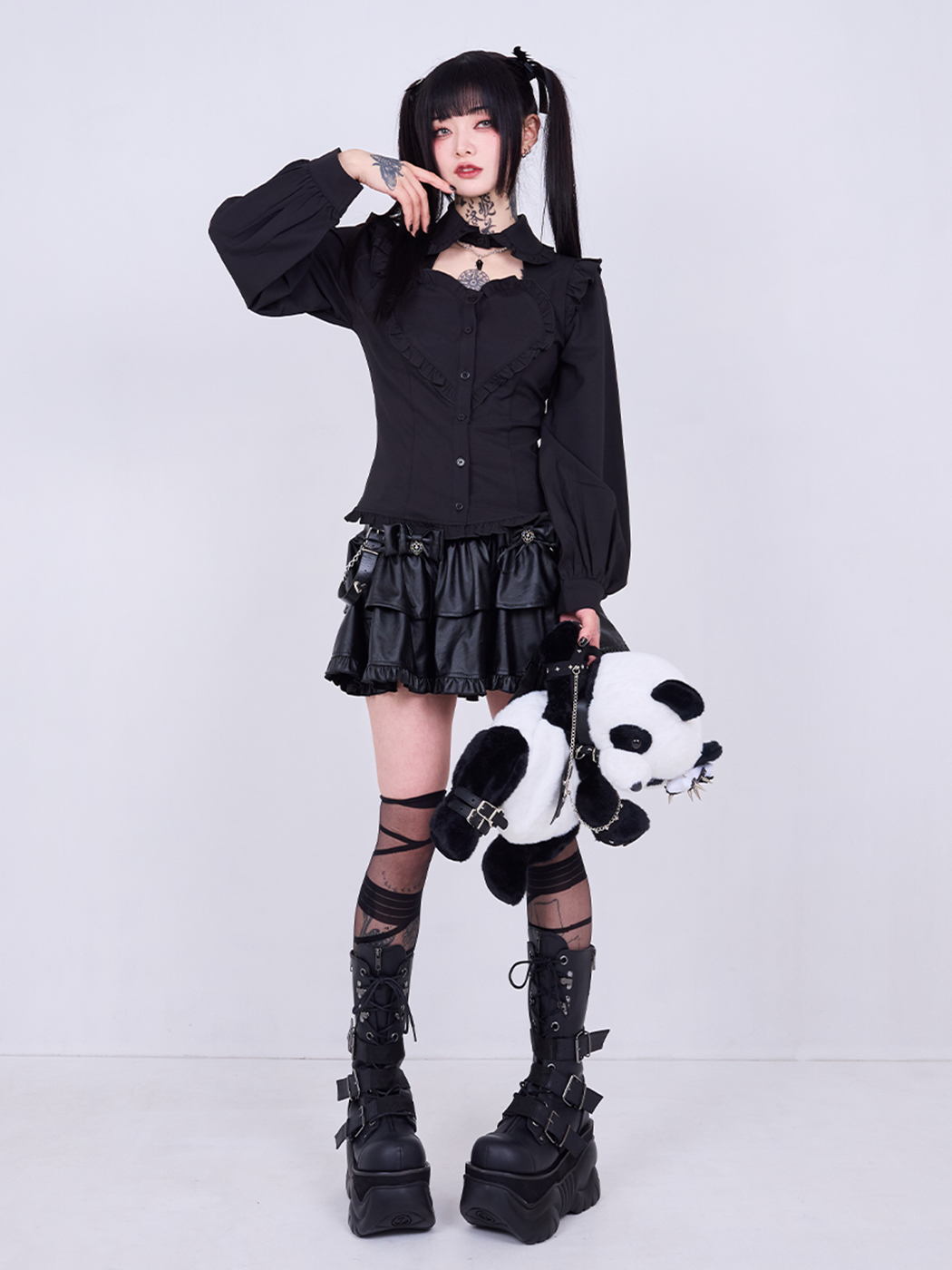 IMVAL / Heart Shirt - BLK