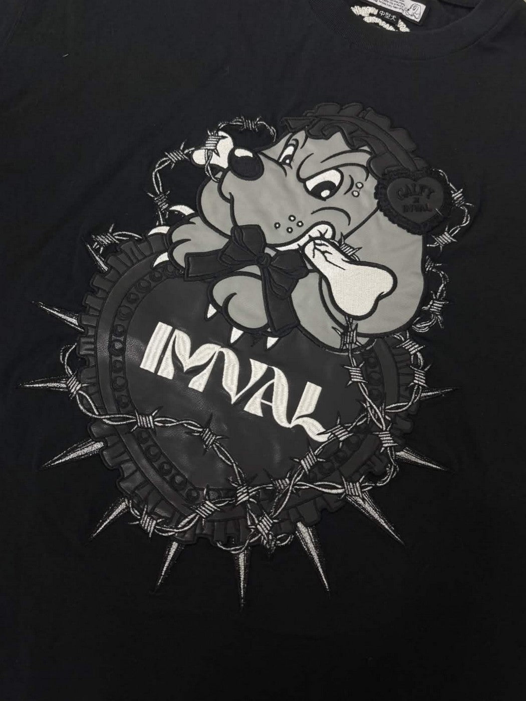 IMVAL×GALFY / Doll Dog Damaged TEE-BLK