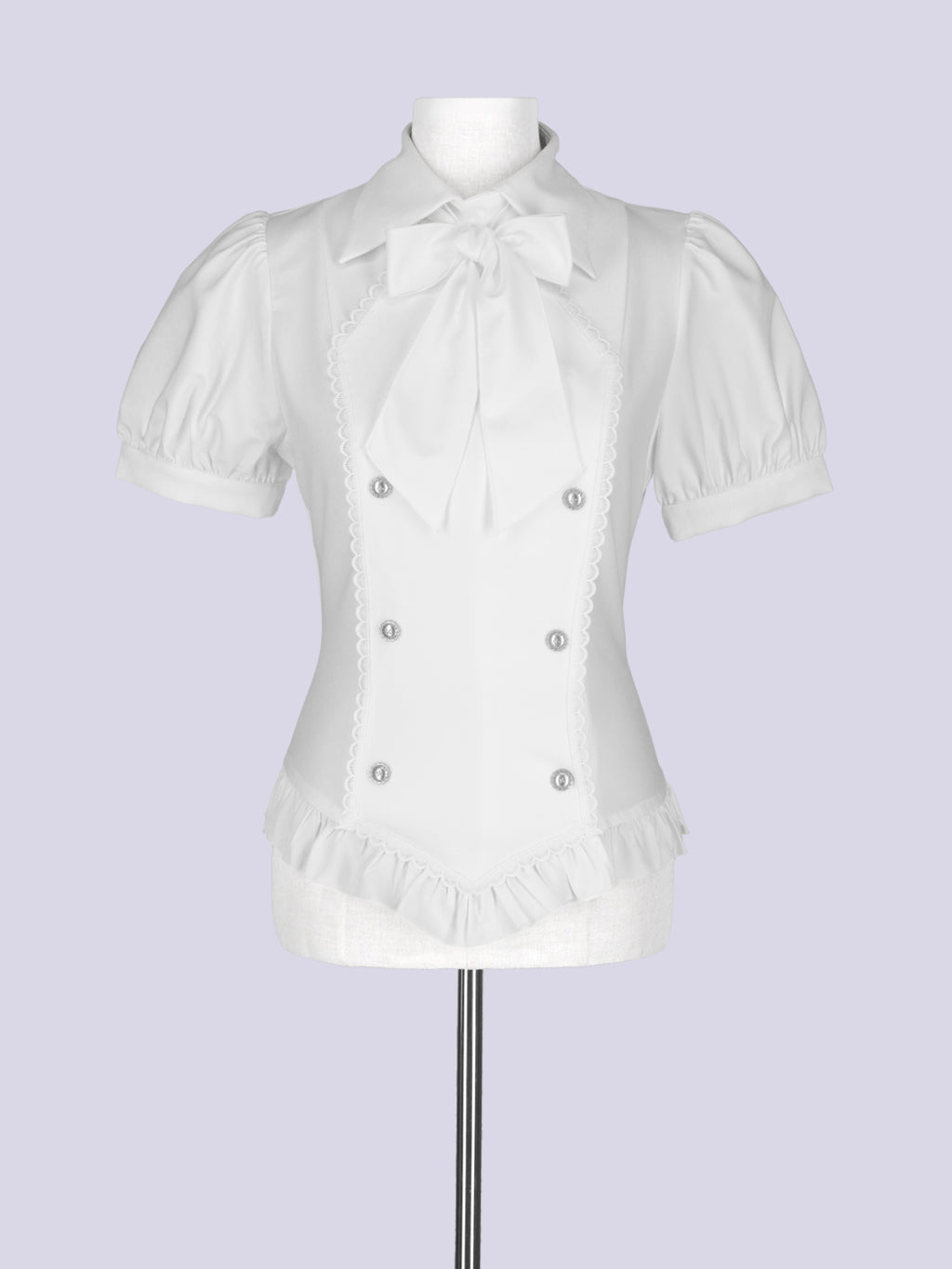 IMVAL / Napoleon Ribbon Blouse - WHT