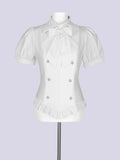 IMVAL / Napoleon Ribbon Blouse - WHT