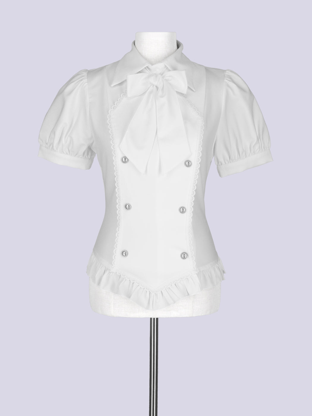IMVAL / Napoleon Ribbon Blouse - WHT