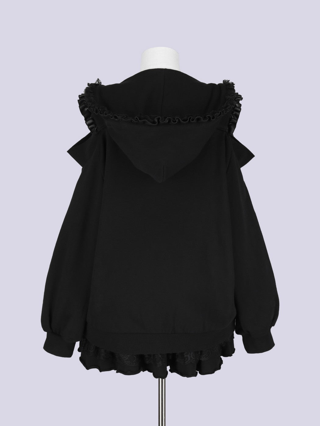 IMVAL / Lace Frill Sweat Series - BLK
