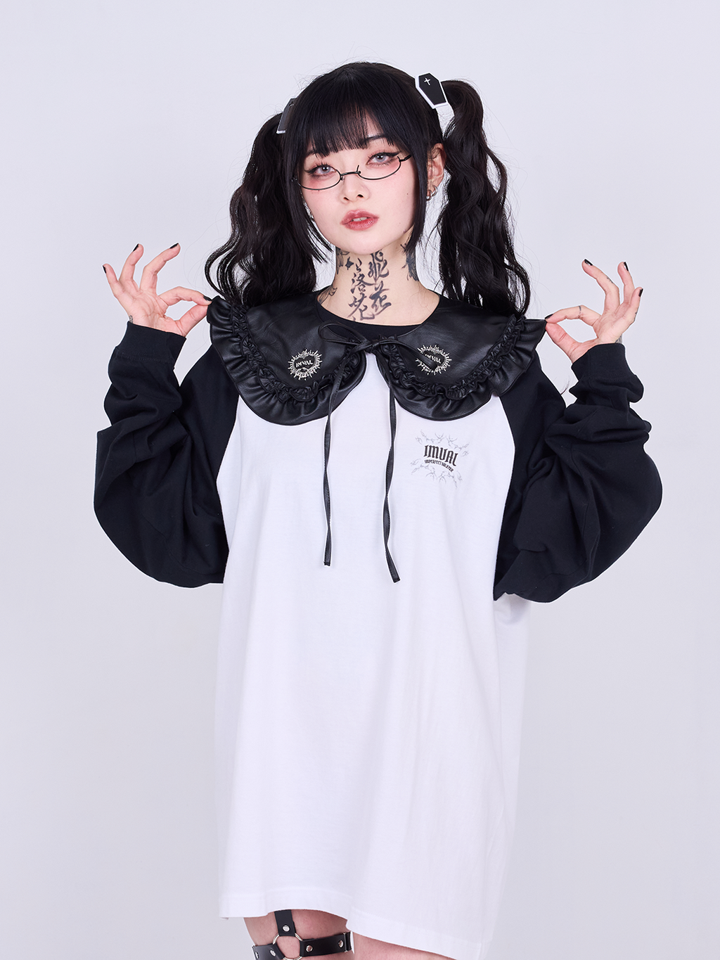 IMVAL / Leather collar [BLK]