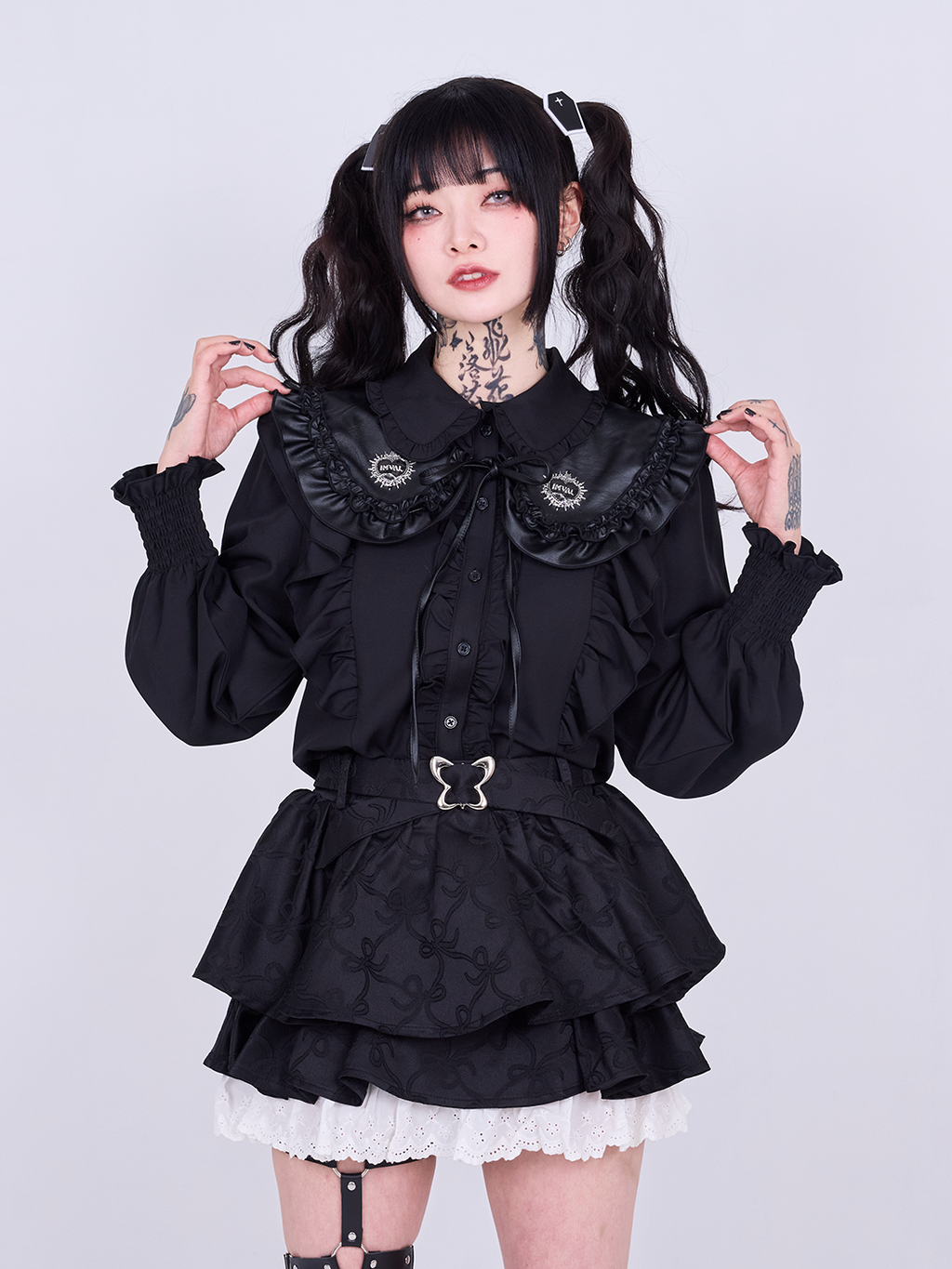 IMVAL / Leather collar [BLK]