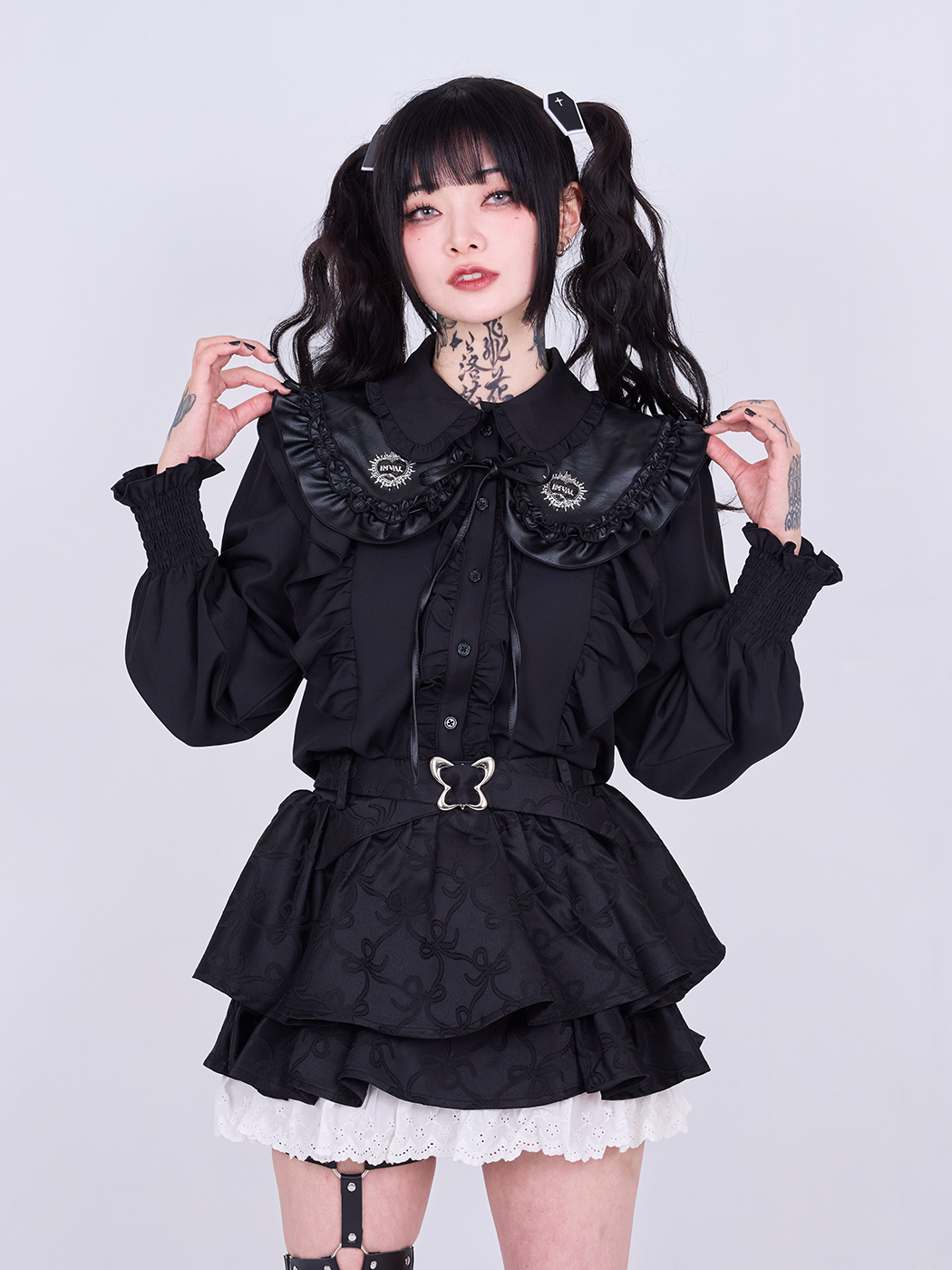 IMVAL / Leather collar [BLK]