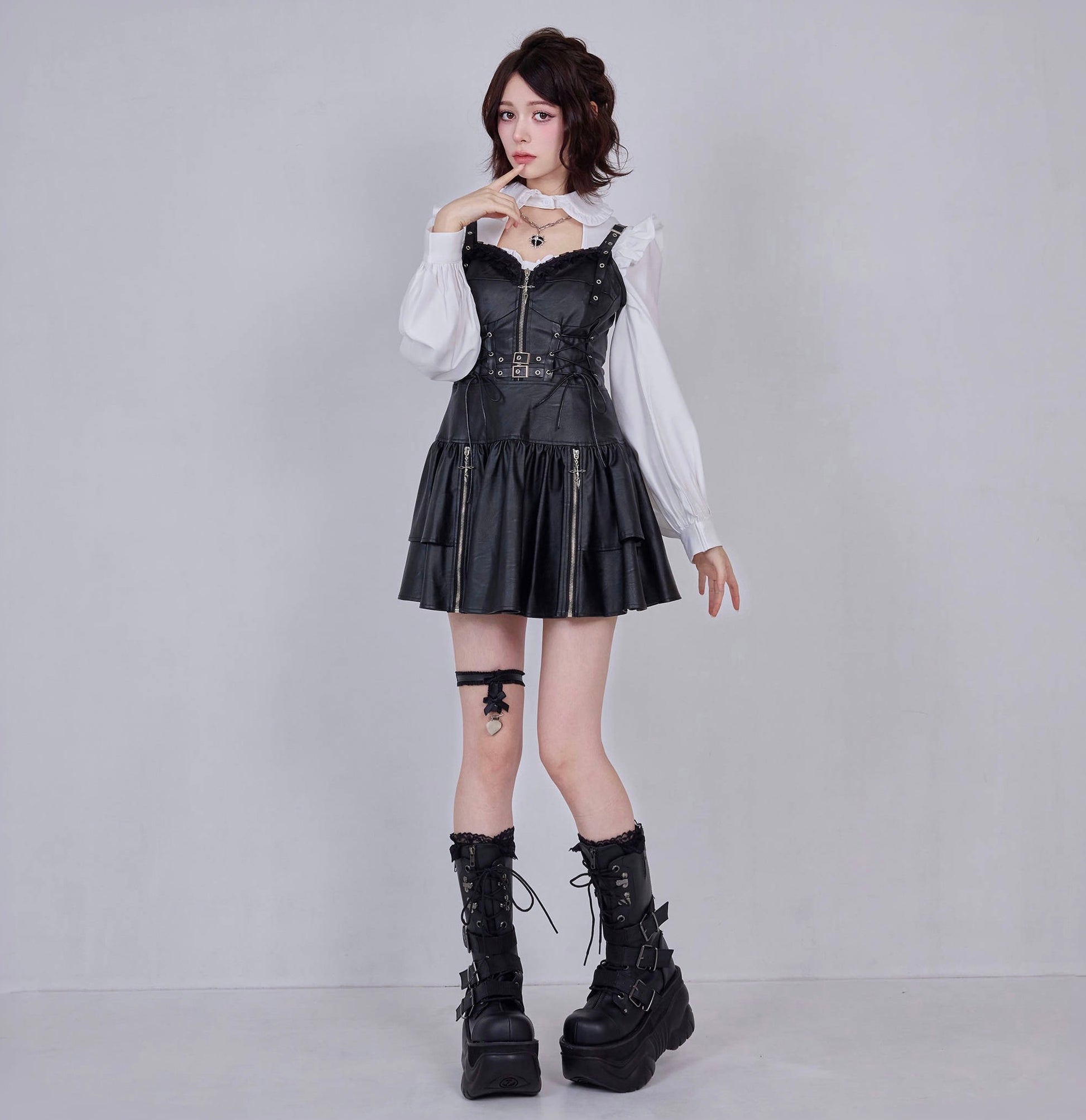 IMVAL / Leather Dress [BLK]
