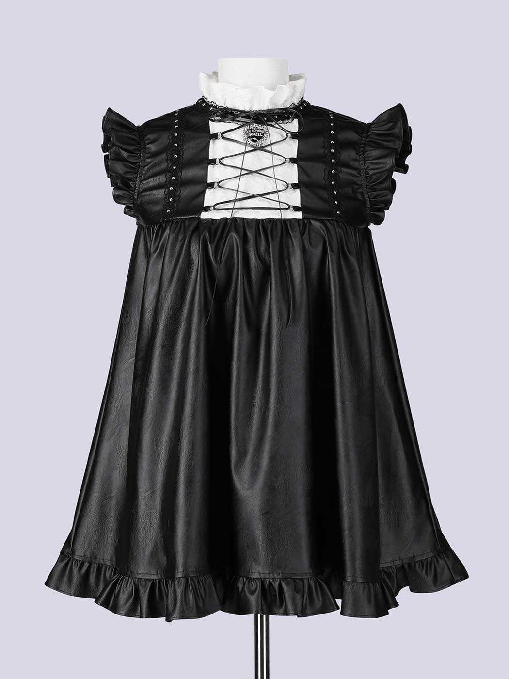IMVAL / Leather Doll Dress [BLK]