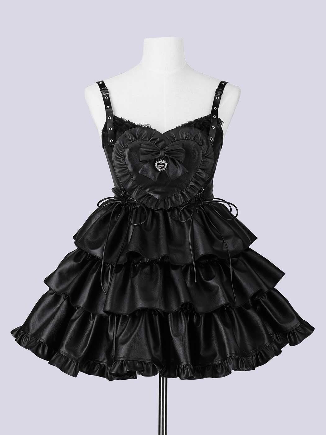 IMVAL / Frill Heart Dress [BLK]