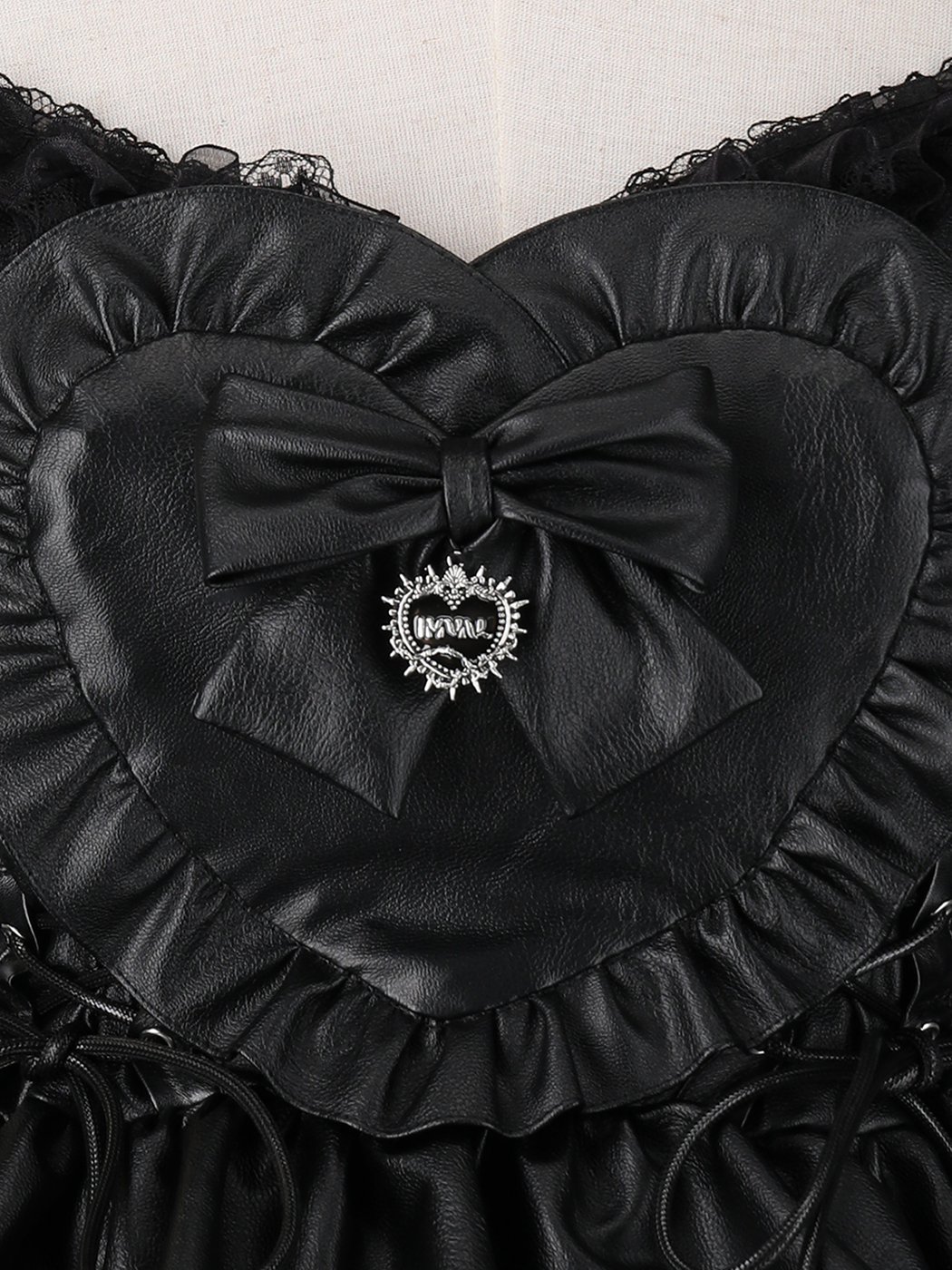 IMVAL / Frill Heart Dress - BLK