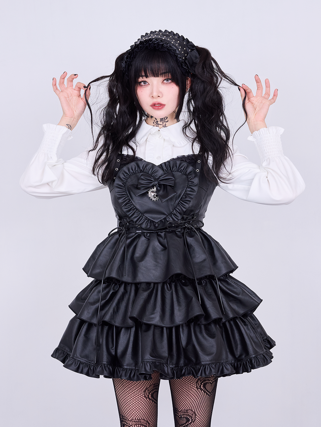 IMVAL / Frill Heart Dress [BLK]