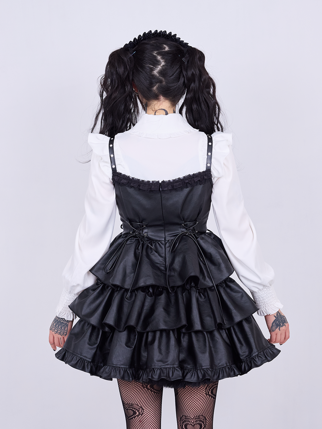 IMVAL / Frill Heart Dress - BLK