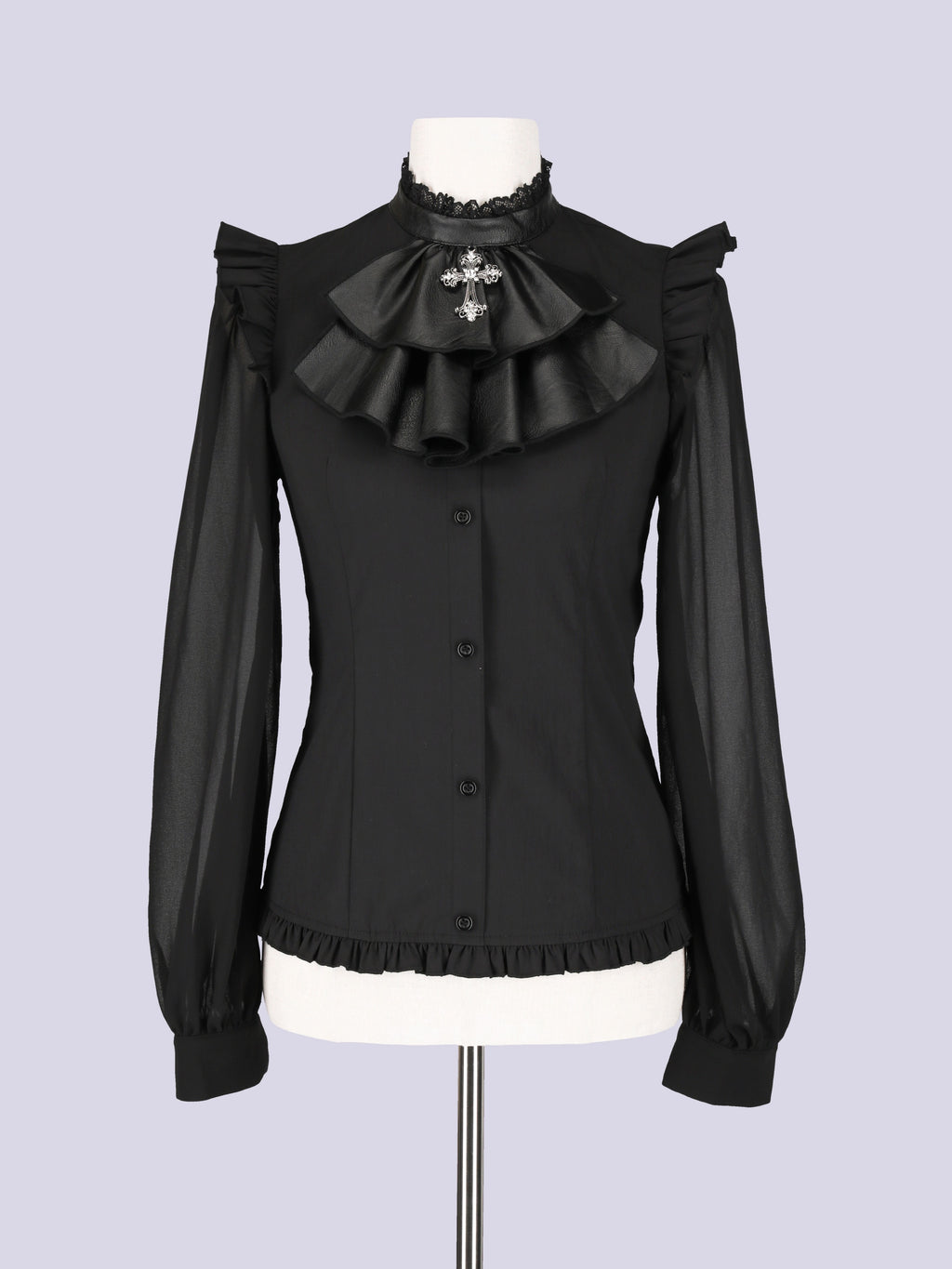 IMVAL / Dark Sheer Blouse