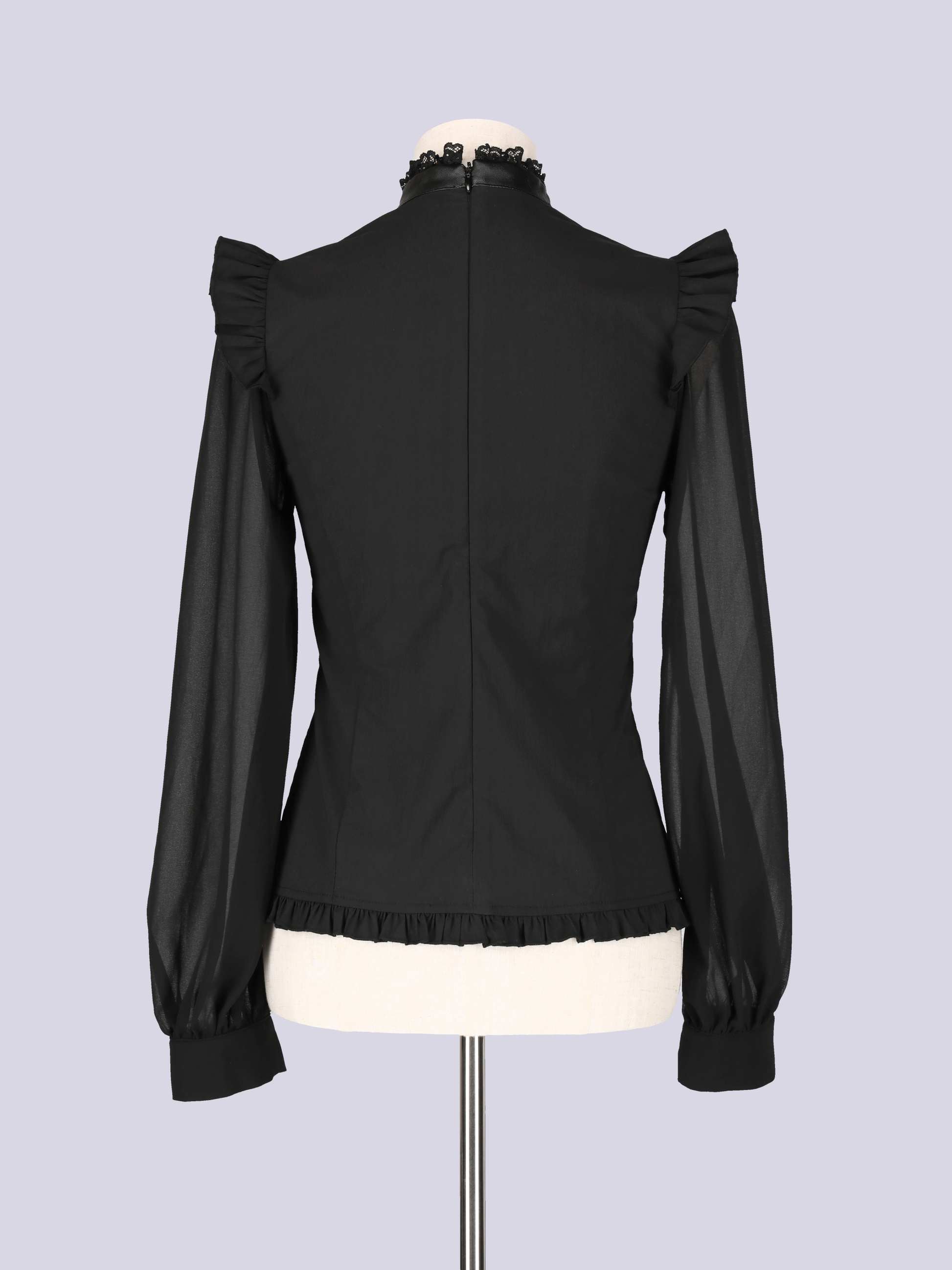 IMVAL / Dark Sheer Blouse