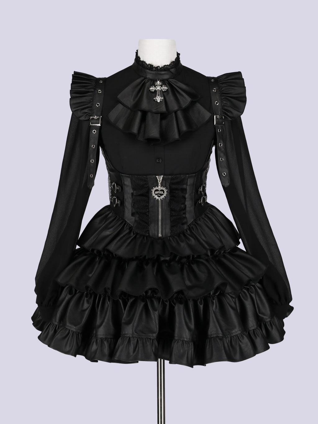 IMVAL / Dark Sheer Blouse