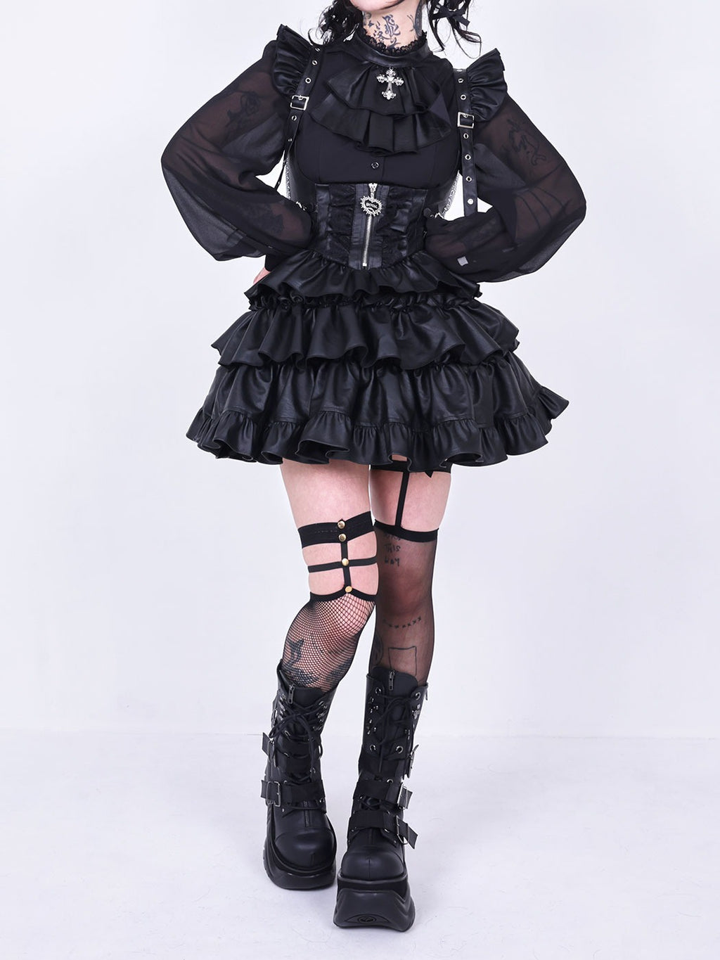 IMVAL / Dark Sheer Blouse