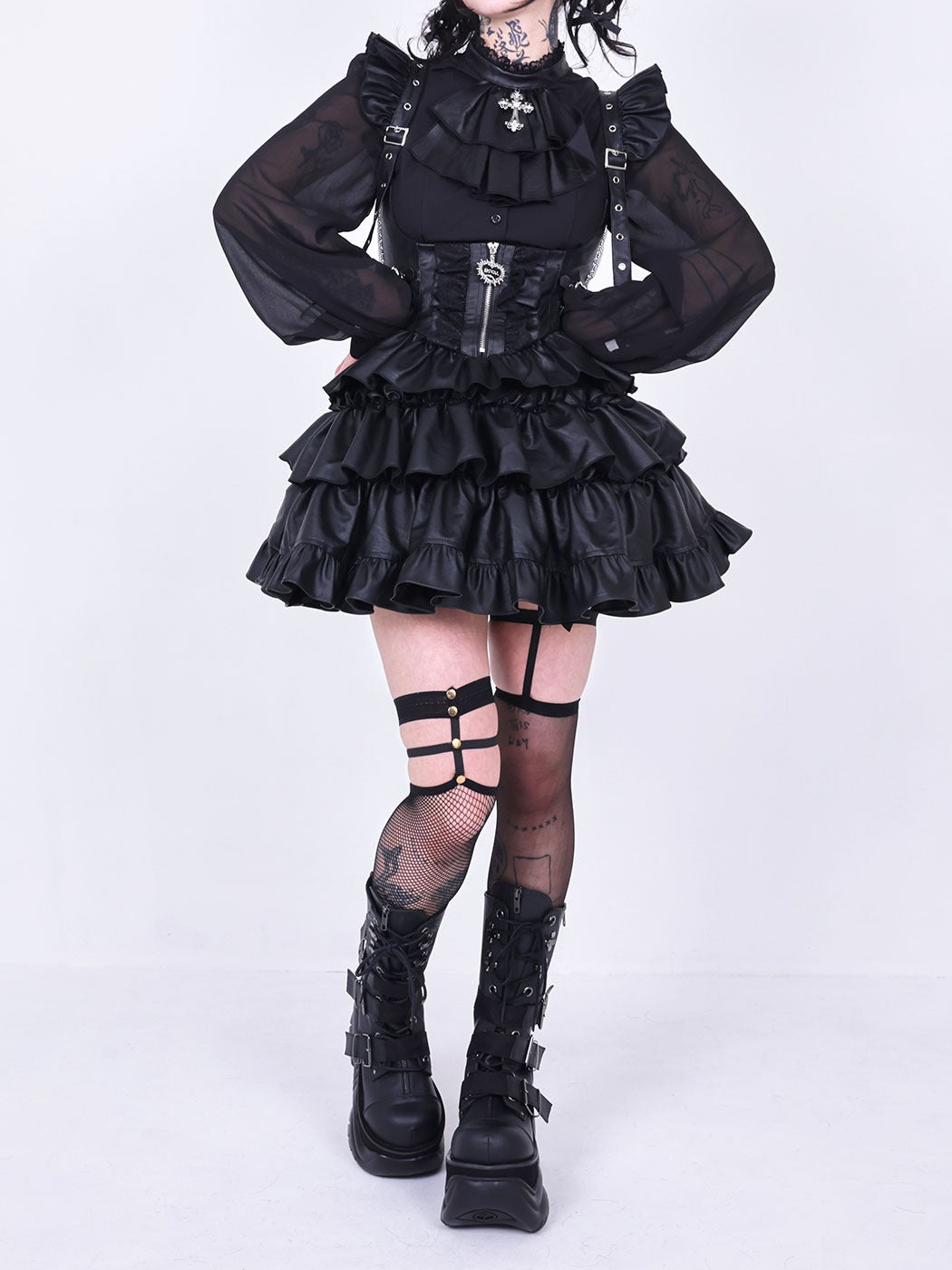 IMVAL / Dark Sheer Blouse