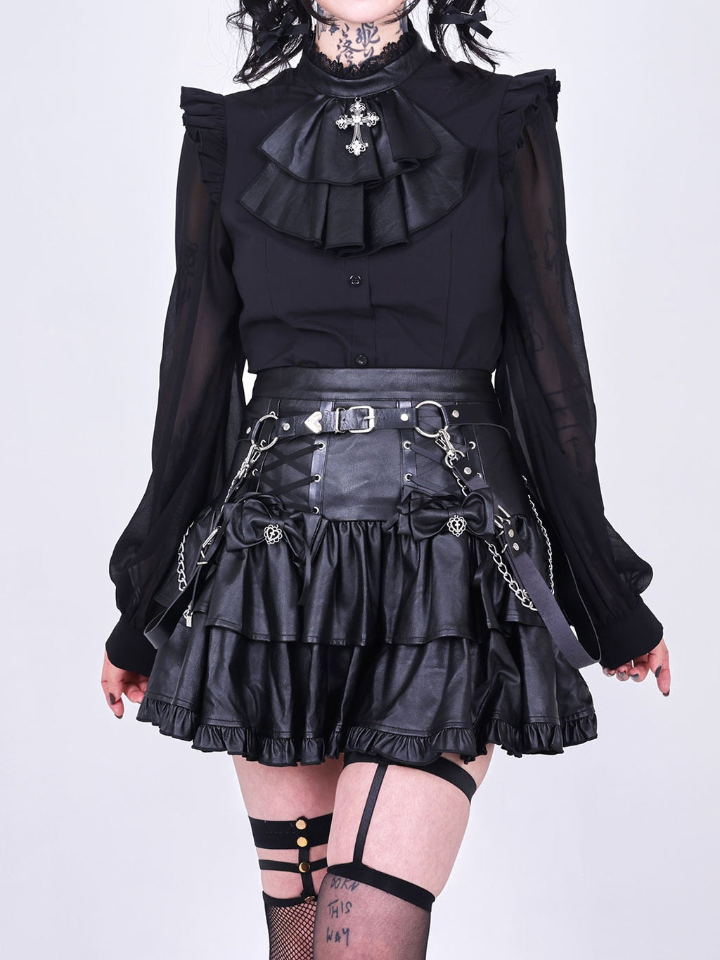 IMVAL / Dark Sheer Blouse
