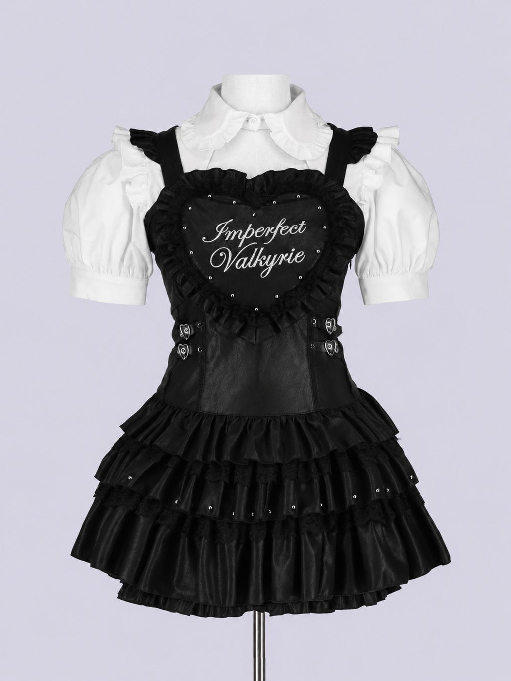 IMVAL / Heart Apron Dress - PU