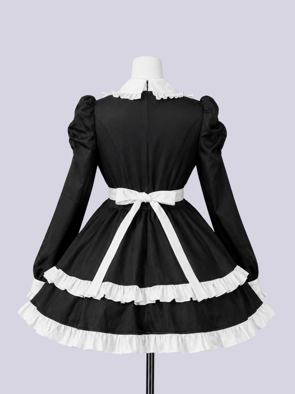 IMVAL / Frill Maid Dress - BLK