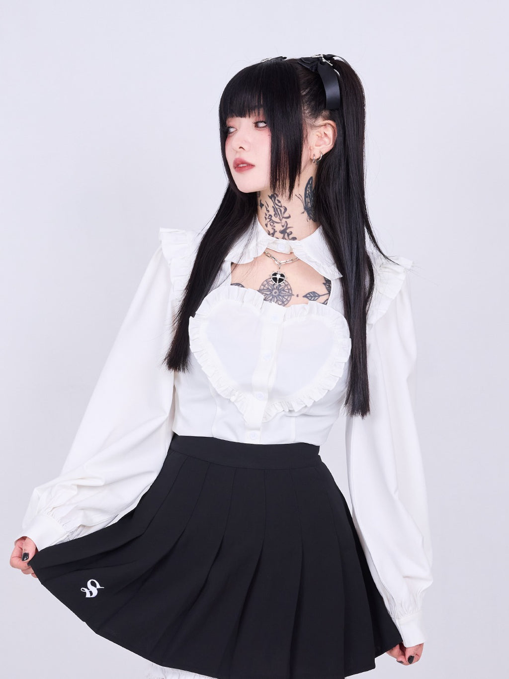 IMVAL / Heart Shirt［WHT］