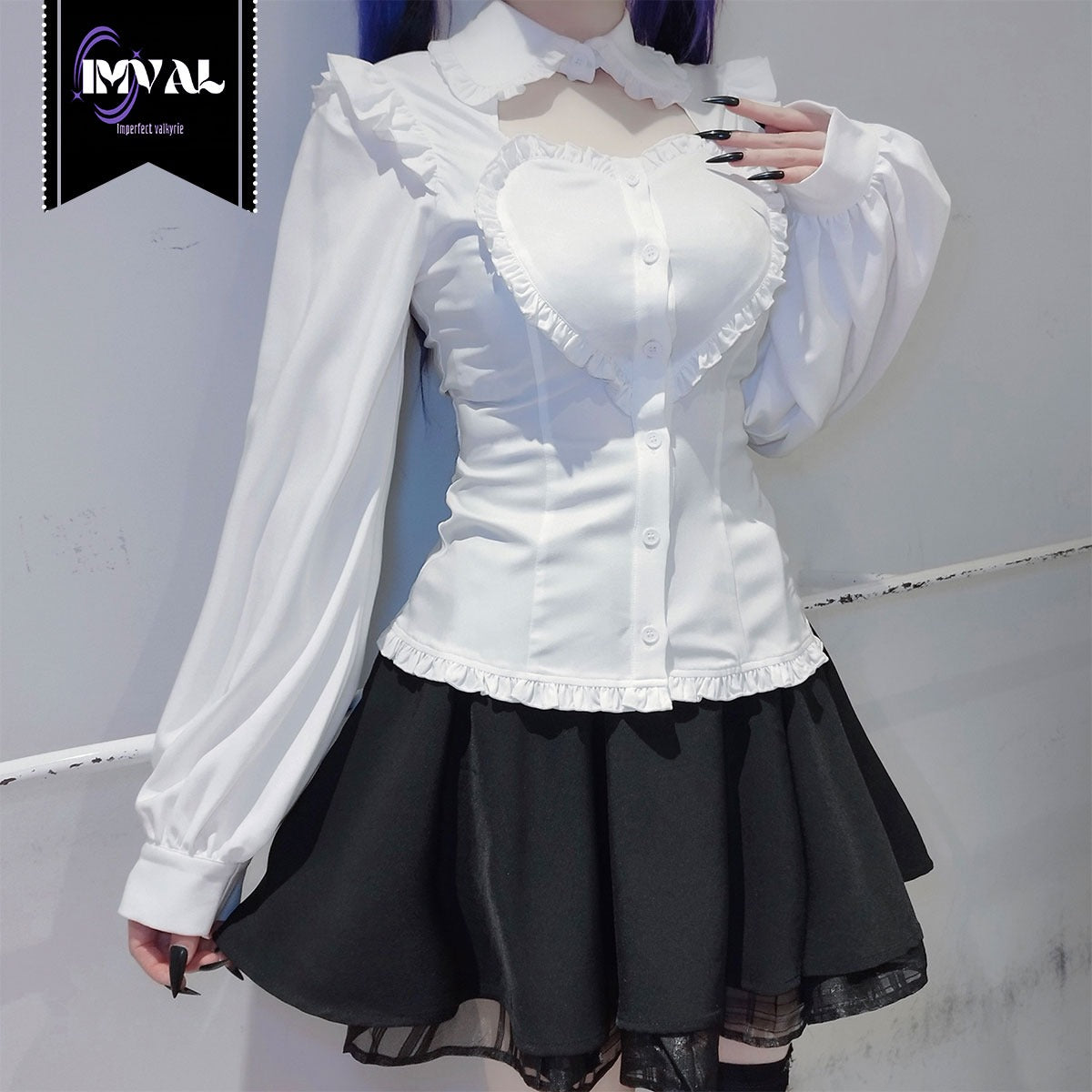 IMVAL / Heart Shirt - WHT