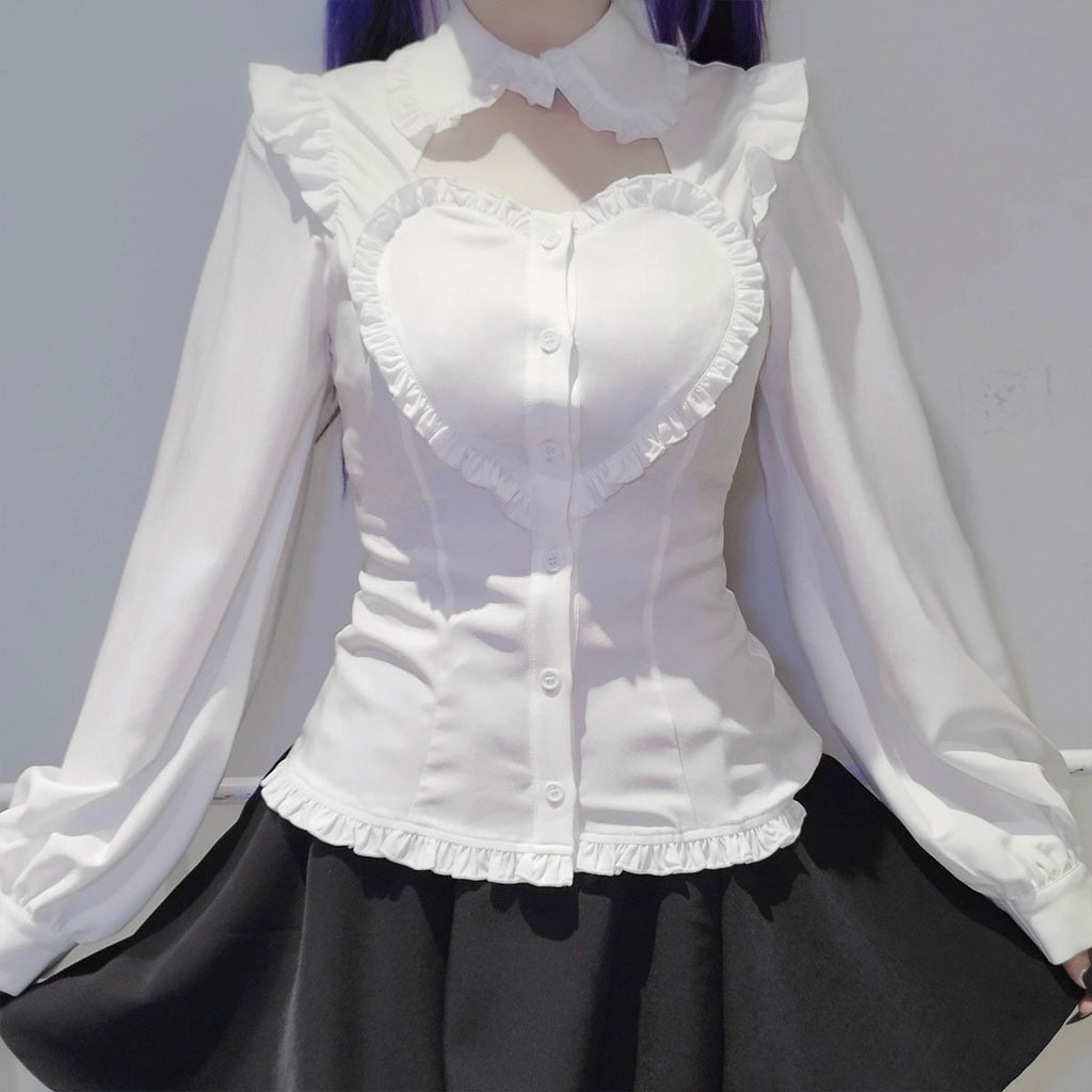 IMVAL / Heart Shirt［WHT］