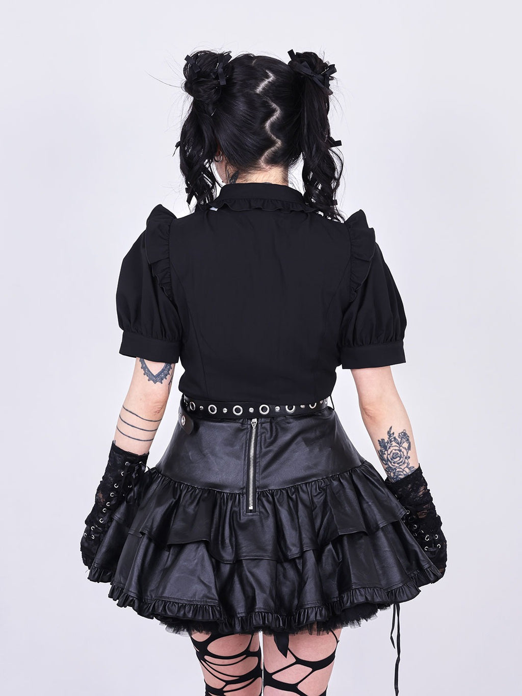 IMVAL / Heart Short Sleeve Shirt［BLK］