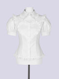 IMVAL / Heart Short Sleeve Shirt［WHT］