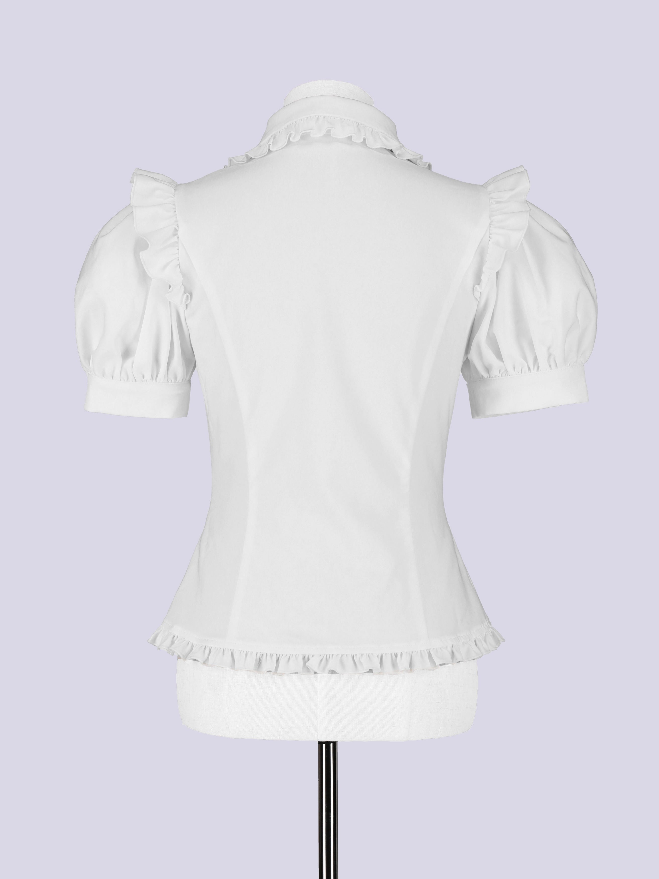 IMVAL / Heart Short Sleeve Shirt - WHT
