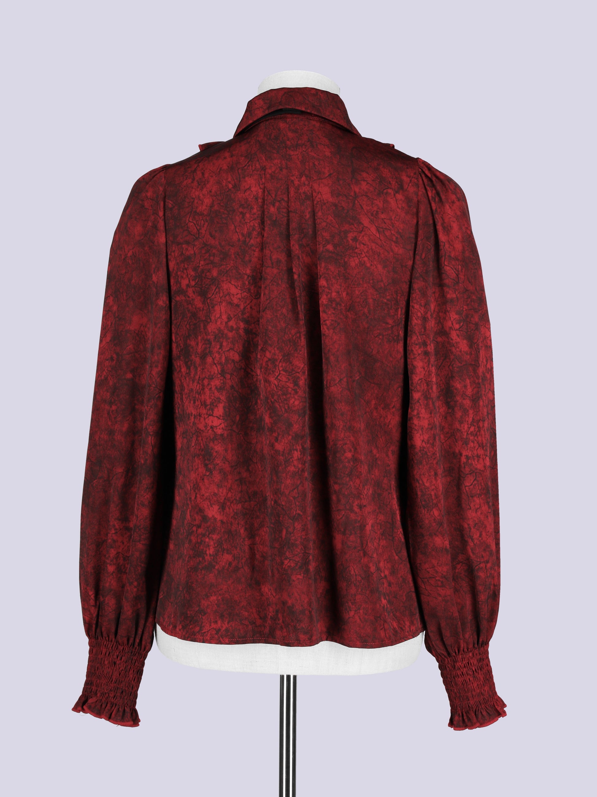 IMVAL / Classic Frill Shirt [RED]