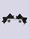 IMVAL × natu t mare / PU Ribbon Hair Clip Pair
