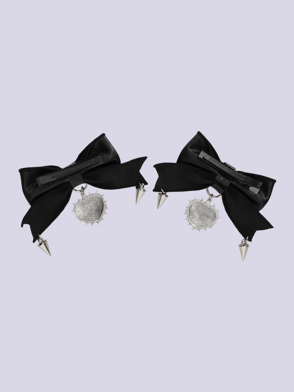 IMVAL × natu t mare / PU Ribbon Hair Clip Pair