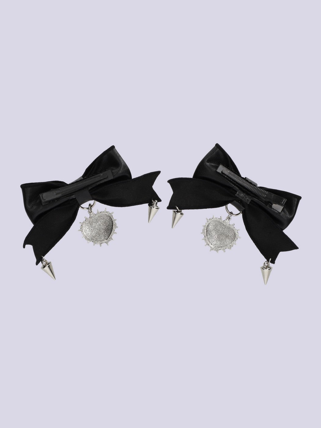 IMVAL × natu t mare / PU Ribbon Hair Clip Pair
