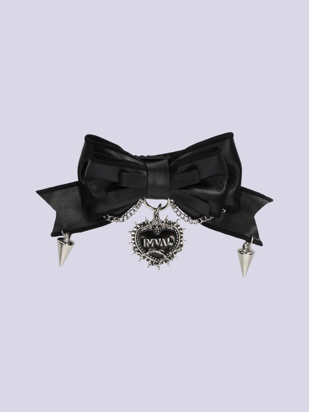 IMVAL × natu t mare / PU Ribbon Hair Clip Pair