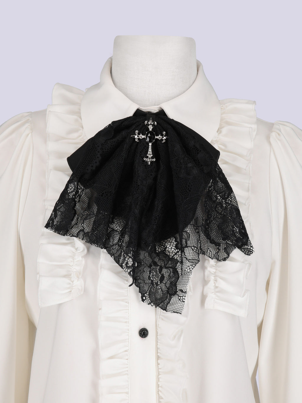 IMVAL / Classic Frill Shirt [WHT]