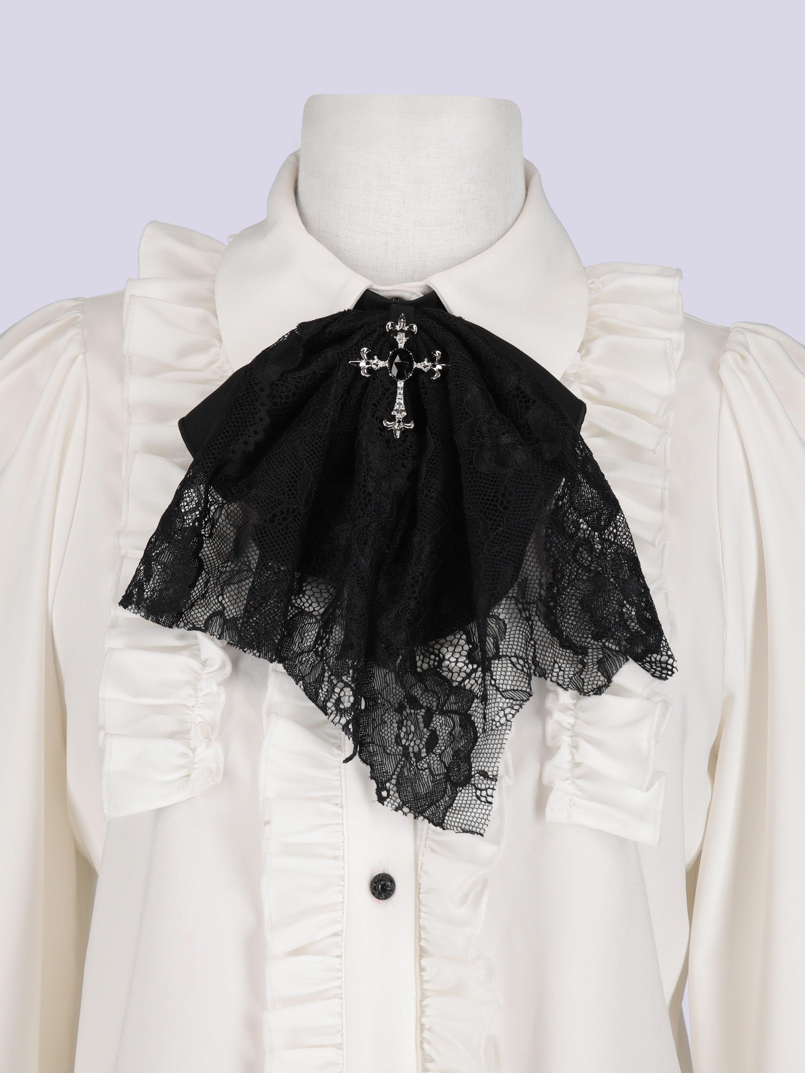 IMVAL / Classic Frill Shirt  - WHT