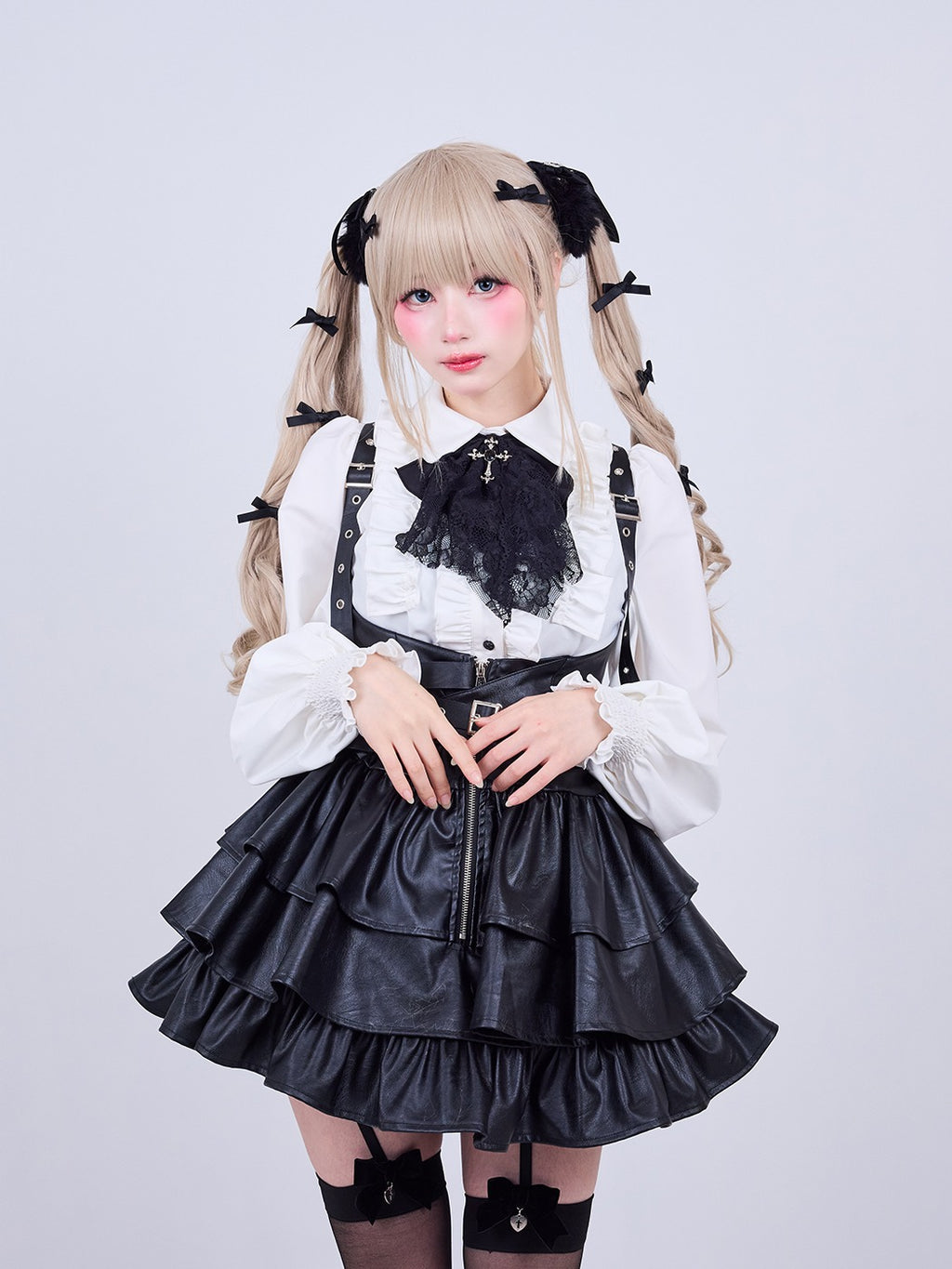 IMVAL / Classic Frill Shirt [WHT]